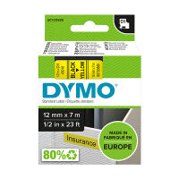 Dymo S0720580 / 45018 12mm tape, black on yellow (original Dymo)