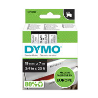 Dymo S0720820 / 45800 19mm tape, black on transparent (original)