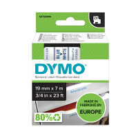 Dymo S0720840 / 45804 19mm tape, blue on white (original)