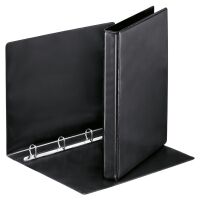Esselte Essentials Panorama black binder with 4-D rings (38mm)