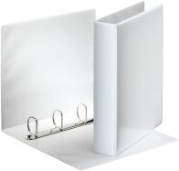 Esselte Essentials Panorama white binder with 4 D-rings (62mm)