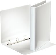 Esselte Panorama white binder with 4 D-rings (44mm)