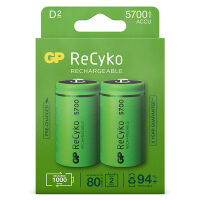 GP 5700 ReCyko + rechargeable battery 2-pack LR20 D