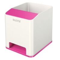 Leitz LZ11367 WOW sound booster pen holder, white/pink, 53631023