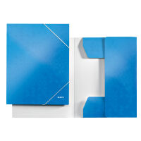 Leitz WOW metallic blue 3-flap cardboard sorter
