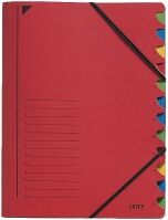 Leitz file with 12 compartments (red)