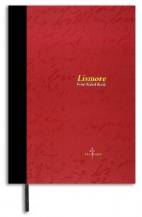 Lismore A4 120 Page stitched hardcover notebook red (323)
