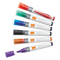 Nobo liquid Ink drywipe marker assorted (6 pack)