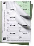 Nobo visitors badge book NB34941