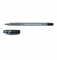 Papermate Flexgrip Ultra Stick ballpoint pen with cap black (1mm)