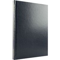 Q-Connect KF01061 A5 black feint manuscript book