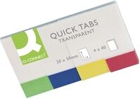 Q-Connect KF01225 transparent page markers, pack of 200