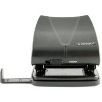 Q-Connect KF01235 black medium duty 2-Hole Punch 27 sheets