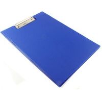 Q-Connect KF01301 blue PVC clipboard with cover
