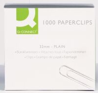 Q-Connect KF01315 32mm paperclips (1,000 pack)