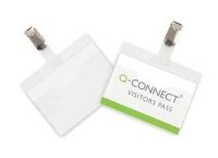 Q-Connect KF01560 Visitor Badge 60x90 mm, pack of 25