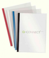 Q-Connect KF01940 black A4 slide binder and cover set, 5mm (100-pack)