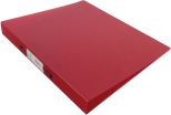 Q-Connect KF02482 2-Ring Binder A4 Frosted Red 1-pack