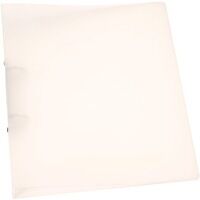 Q-Connect KF02487 2-Ring Binder A4 Frosted Transparent 1-pack