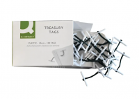 Q-Connect KF04570 Plastic Ended 25 mm Treasury Tag (100-pack)