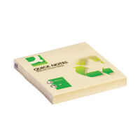 Q-Connect KF05609 (recycled) Notes Yellow (76mm x 76mm)