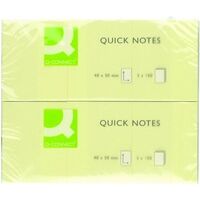 Q-Connect KF10500 Quick Note Repositionable Pad 12-pack (38mm x 51mm)