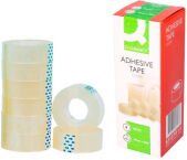 Q-Connect KF27013 easy-tear tape 19mm x 33m, pack of 8 rolls