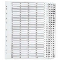 Q-Connect KF97059, A4 multi-punched numbered subject divider