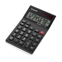 Sharp EL310AN black desktop 8-digit calculator