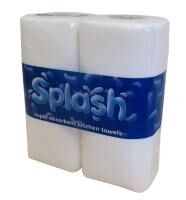 Diversen Splash Kitchen Roll, white, pack of 2 x12, KR0024