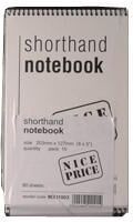 Diversen White box spiral shorthand notebook 10-pack, 80 pages, 203mm x 127mm