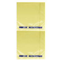 Diversen Yellow Repositionable Quick Note Pad 75 x 75mm (12 Pack)
