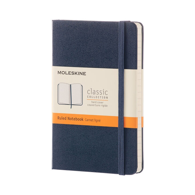 MOLESKINE Zápisník tvrdý linajkovaný modrý S (192 strán)