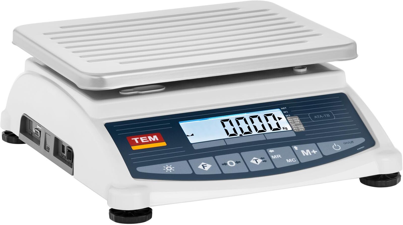 TEM Weighing scale - Calibrated - 60 kg / 20 g - LCD - Memory TTB060D-O-B1