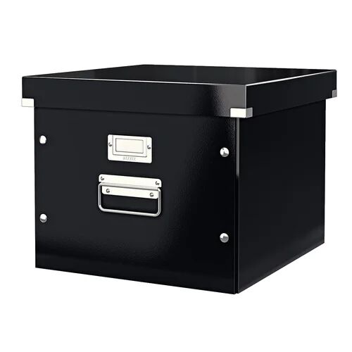 Leitz Wow Click and Store Cardboard Box (Set of 2) Leitz Colour: Black, Size: 35.7cm H x 28.5cm W x 36.7cm D  - Size: 36.9cm H x 20cm W x 48.2cm D