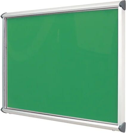 Symple Stuff Exterior Wall Mounted Bulletin Board Symple Stuff Size: 105cm H x 75.2cm W, Frame Finish: Aluminium, Colour: Quince  - Size: 75cm H x 96.7cm W