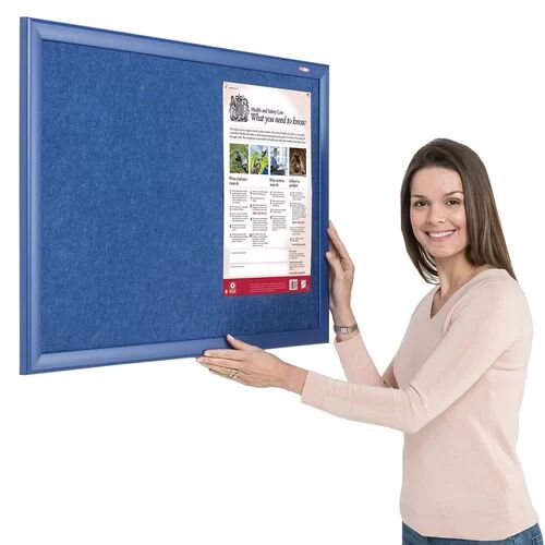 Symple Stuff Contrast Wall Mounted Bulletin Board Symple Stuff Size: 60cm H x 90cm W, Colour: Blue  - Size: 120cm H x 180cm W