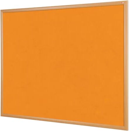 Symple Stuff Wall Mounted Bulletin Board Symple Stuff Size: 90cm H x 120cm W, Colour: Orange Loop Nylon  - Size: 120cm H x 150cm W