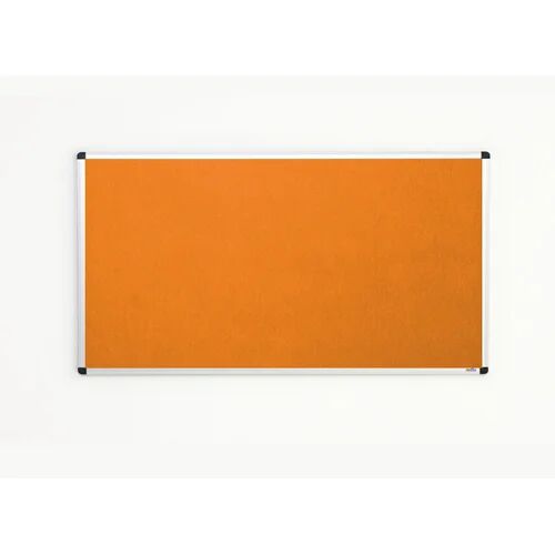 Symple Stuff Olivia-Grace Wall Mounted Bulletin Board Symple Stuff Size: 120cm H x 180cm W, Surface Colour: Orange  - Size: 120cm H x 150cm W
