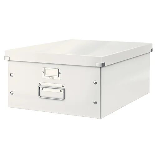 Leitz Wow Click and Store Cardboard Box (Set of 2) Leitz Colour: White, Size: 36.9cm H x 20cm W x 48.2cm D  - Size: 61cm H x 61cm W x 20cm D