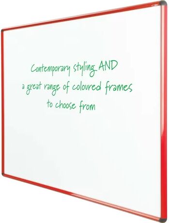 Symple Stuff Wall Mounted Whiteboard Symple Stuff Size: 120cm H x 180cm W, Colour: Red  - Size: 120cm H x 180cm W