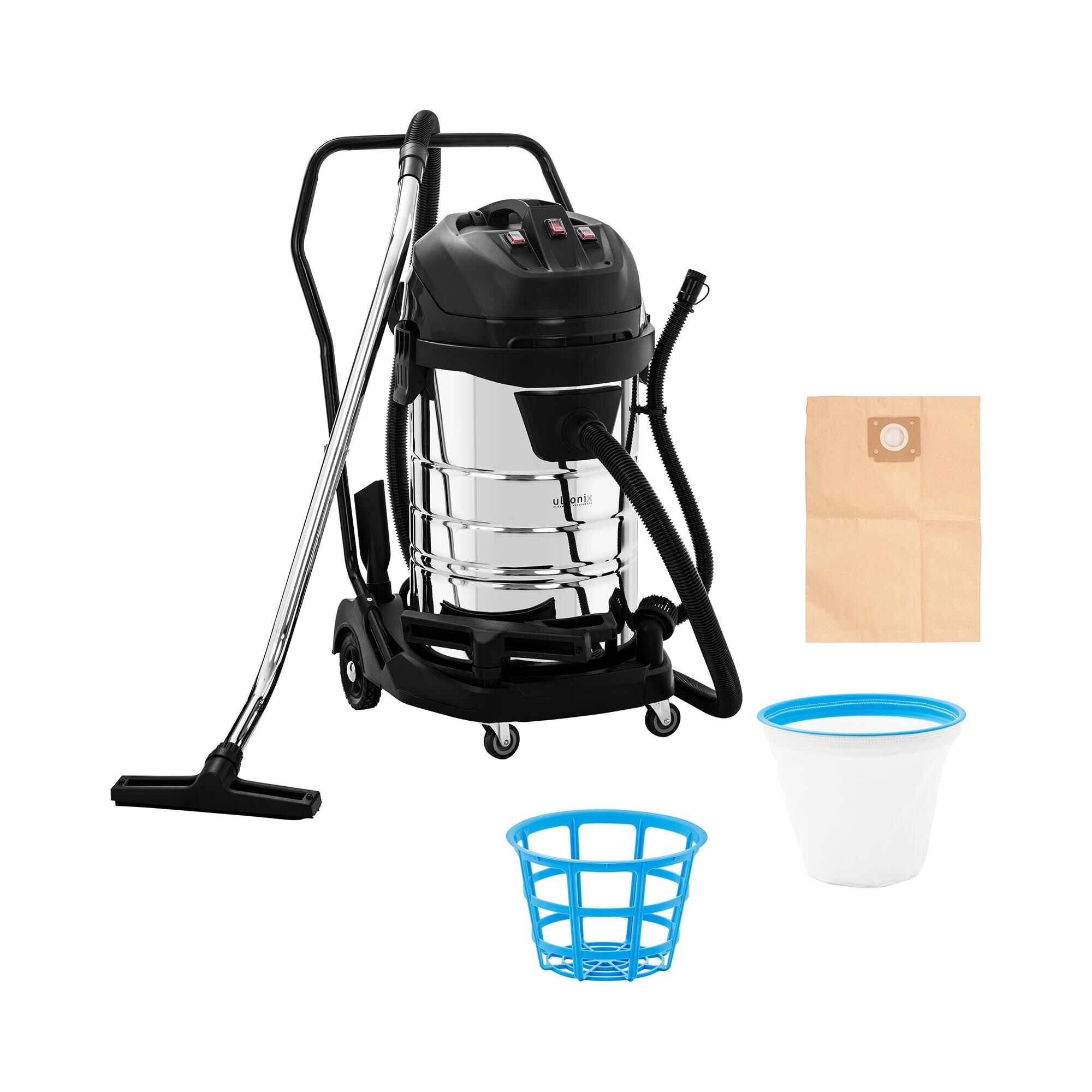 ulsonix Aspirateur eau et poussière - 3 000 W - 80 l FLOORCLEAN 80M