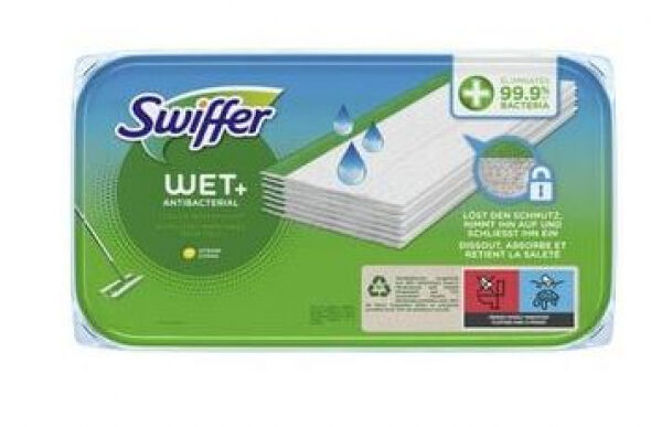 Swiffer Wet Wischtücher Antibakteriell / Nachfüllpackung - 10er Pack