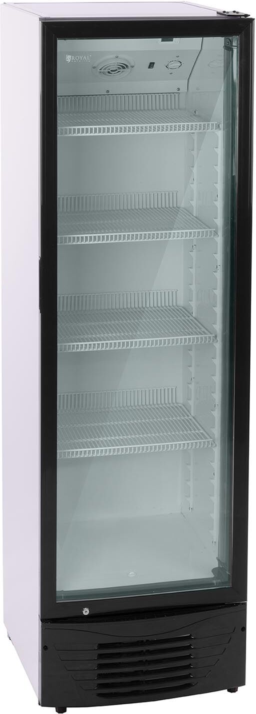 Royal Catering Frigo à boissons - 320 L - LED - cadre noir RCGK-B320