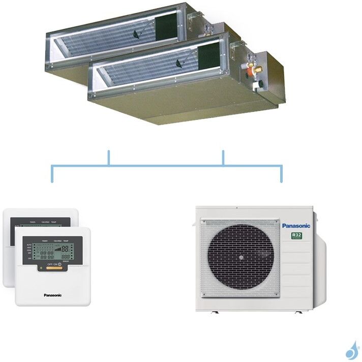 PANASONIC climatisation bi split gainable UD3 gaz R32 CS-Z35UD3EAW + CS-Z35UD3EAW + CU-3Z52TBE 5,2kW A+++