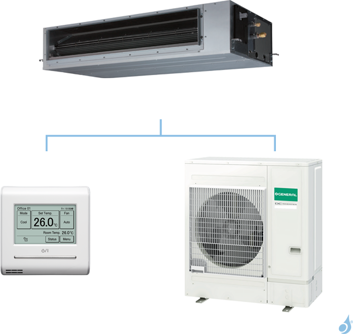 General climatisation mono split gainable KHTAP gaz R32 Excellence 13,4kW ARXG54KHTAP + AOHG54KBTB A+