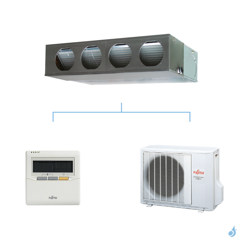 FUJITSU climatisation mono split gaz R410A gainable confort 6,8kW ARYG24LMLA + AOYG24LBCB A++