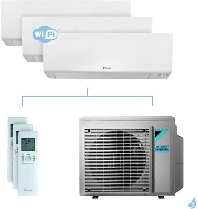 Daikin Climatisation tri-split DAIKIN Perfera FTXM-R 6kW taille 1.5 + 3.5 + 6 - C/FTXM15/35/60R + 3MXM68N