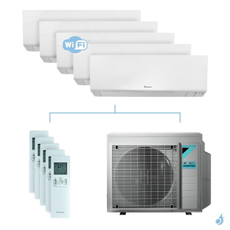 Daikin Climatisation penta-split DAIKIN Perfera FTXM-R 8.5kW taille 2 + 2 + 3.5 + 3.5 + 4.2 - FTXM20/20/35/35/42R + 5MXM90N