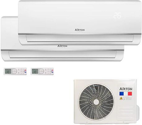 Airton CLIMATISEUR - 2600W+3500W - WIFI-READY - BISPLIT